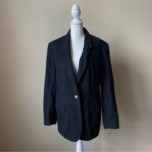 Vintage Lands’ End Black Cashemere Blazer